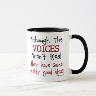 Tasse Les voix ne sont pas vraie énonciation drôle