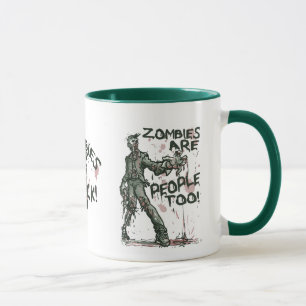 Tasse Les zombies sont des gens qui ont peur