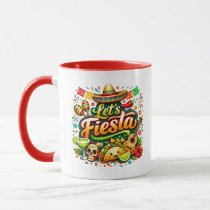 Tasse Let's Fiesta Cinco De Mayo – Mexicain Coloré