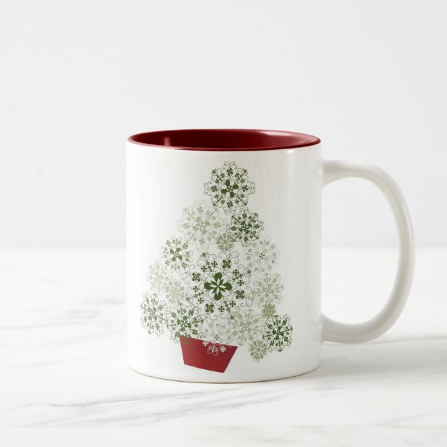 Tasse letton d'arbre de Noël (Droit)