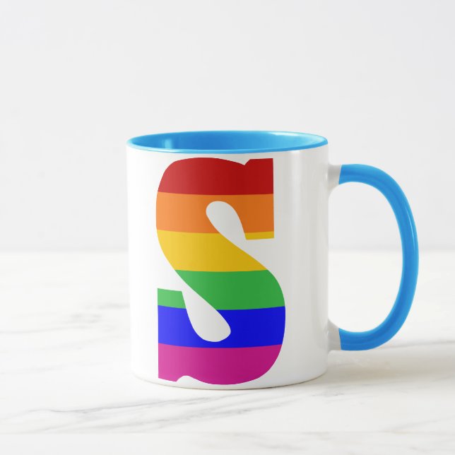 Tasse LETTRE arc-en-ciel S (Droite)