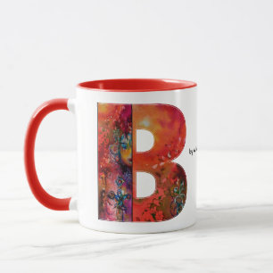TASSE LETTRE EXCALIBUR B / MONOGRAM IMAGINAIRE