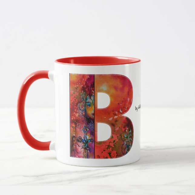 TASSE LETTRE EXCALIBUR B / MONOGRAM IMAGINAIRE (Gauche)