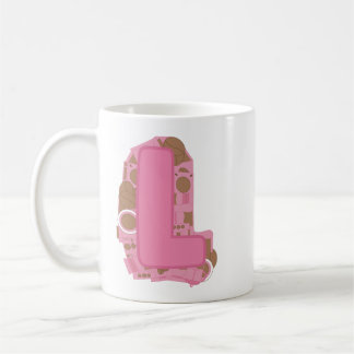 Tasse Lettre L : Monogramme Initial