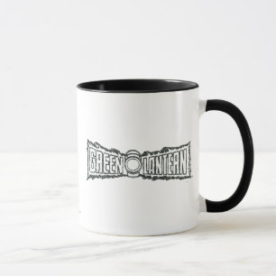 Tasse Lettres de lanterne verte BW