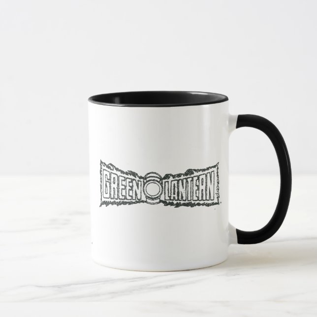 Tasse Lettres de lanterne verte BW (Droite)