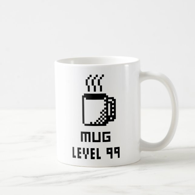 Tasse Level 99 8-Bit Pixel Art Tasse (Rechts)