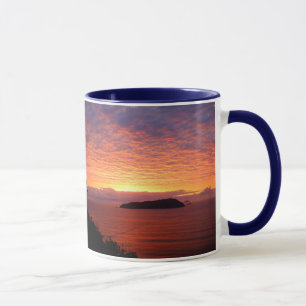 Tasse Lever de soleil sur l'île aux chaussures Tairua No