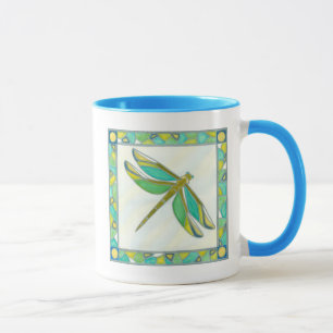 Tasse Libellule en pastel lumineuse par fuite de Vanna