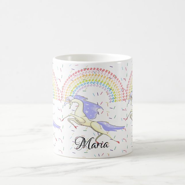 Tasse Licorne Arc-en-ciel Pastel (Centre)