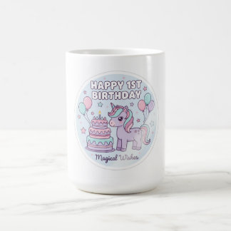 Tasse licorne pour le 1er anniversaire