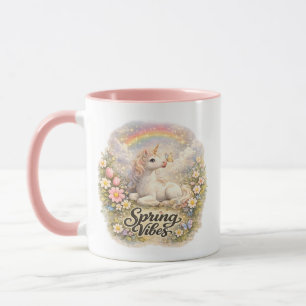 Tasse Licorne Vibrations Printanières Floral Cot