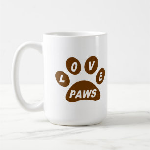 Tasse Liebe Paws Brown