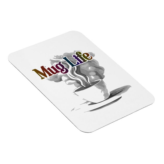Tasse Life: Flexibles Foto Magnet (Rechte Seite)
