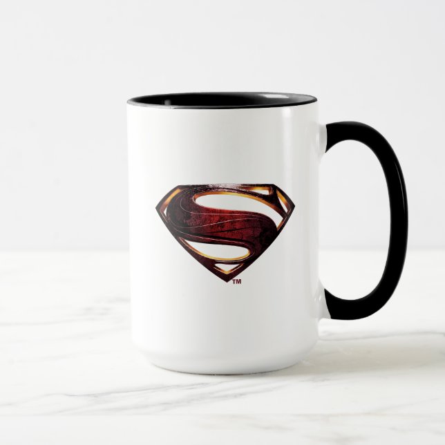 Tasse Ligue de Justice | Symbole de superman métallique (Droite)