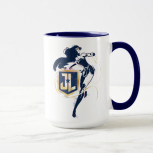 Tasse Ligue de Justice   Wonder Woman & JL Icon Pop Art