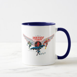 Tasse Ligue de la justice Flying Air Badge and Heroes
