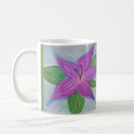 Tasse lila Blume