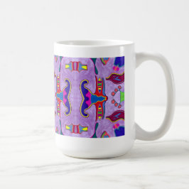 Tasse lila Drache