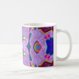 Tasse lila Drache