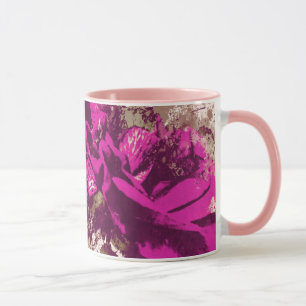 Tasse Lila Rose Wasserfarbe