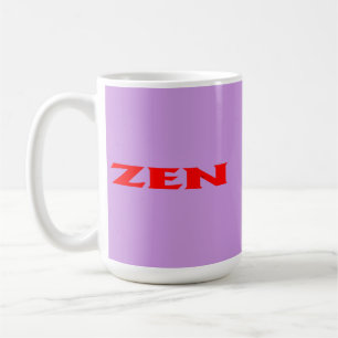 Tasse lilas rouge zen