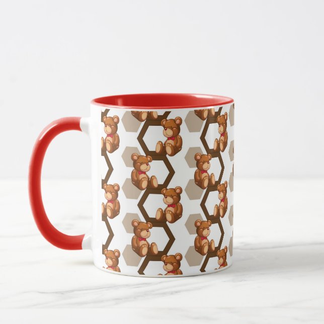 Tasse l'illustration d'une rangée de nounours concernent (Gauche)