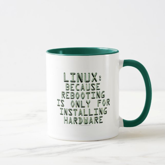Tasse Linux : Puisque la remise à zéro est seulement (Droite)