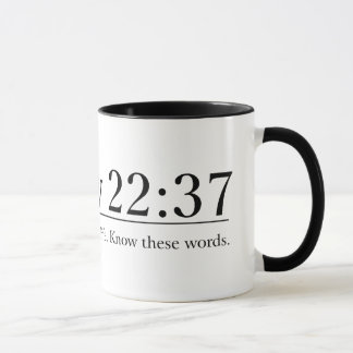 Tasse Lisez le 22h37 de Matthew de bible