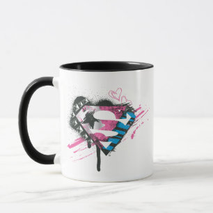 Tasse Logo de coeurs de Supergirl