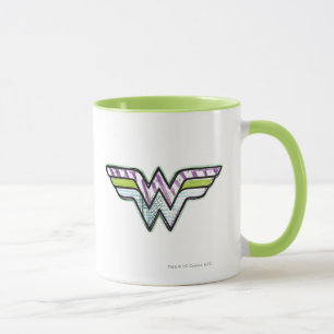 Tasse Logo de croquis couleur Wonder Woman