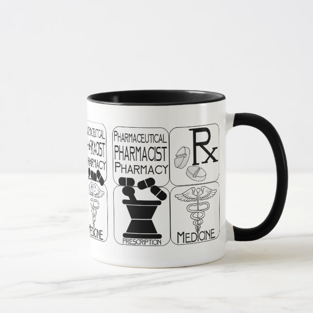 Tasse LOGO de pharmacien de pharmacie (Droite)