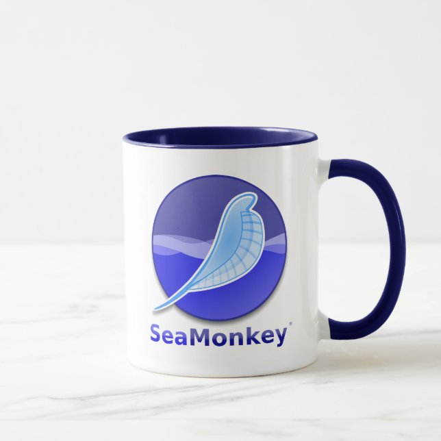 Tasse Logo des textes de SeaMonkey (Droite)