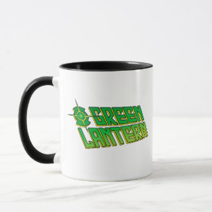 Tasse Logo vert de lanterne - incliné