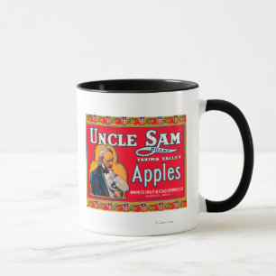 Tasse L'Oncle Sam Apple marquent (rouge) - Wapato, WA
