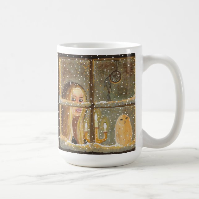 Tasse - "longues nuits d'hiver" par l'artiste (Droite)
