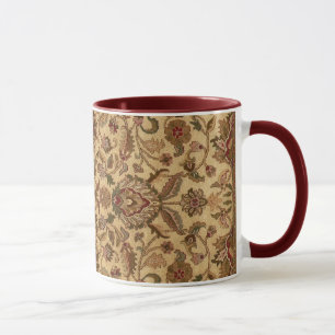Tasse L'or fleurit le tapastery d'oriental d'arabesque