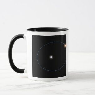 Tasse L'orbite d'un système triple étoile en forme d'hor