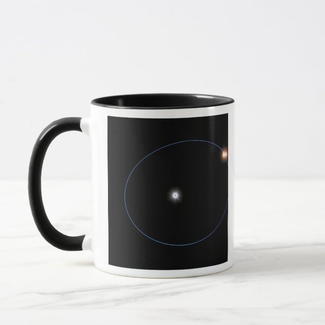 Tasse L'orbite d'un système triple étoile en forme d'hor (Gauche)