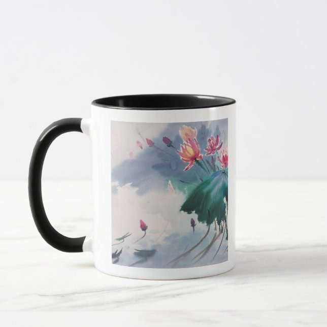 Tasse Lotus dans l'étang (Gauche)