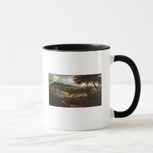 Tasse Louis XIV chassant à marneux avec une vue