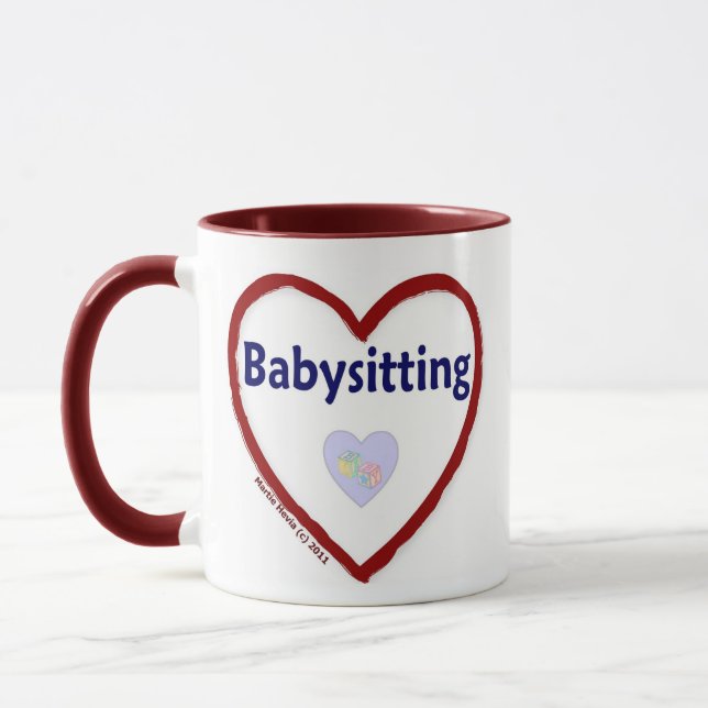 Tasse Love Babysitting (Gauche)