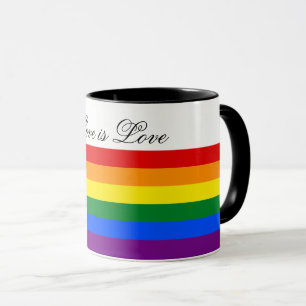 Tasse Love Equality Rainbow Flag LGBT Lesbian Gay Pride