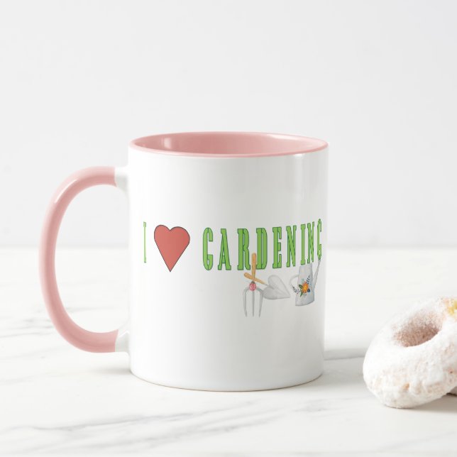 Tasse Love Gardening (Avec donut)