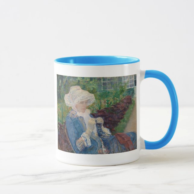 Tasse Lydia faisant du crochet dans le jardin à marneux (Droite)