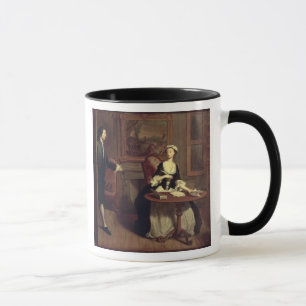 Tasse M.B. trouve l'écriture de Pamela, illustration de