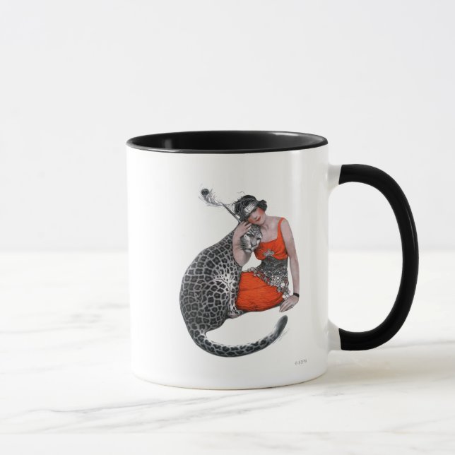 Tasse Madame et léopard (Droite)