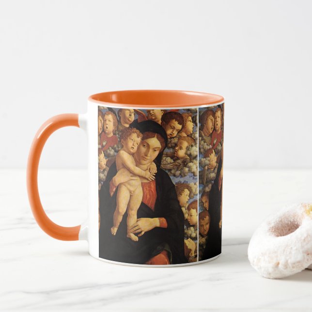 Tasse Madonna des Tcherubim par Andrea Mantegna (Avec donut)