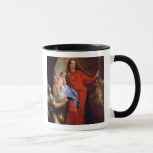 Tasse Madonna du chapelet (huile sur la toile)