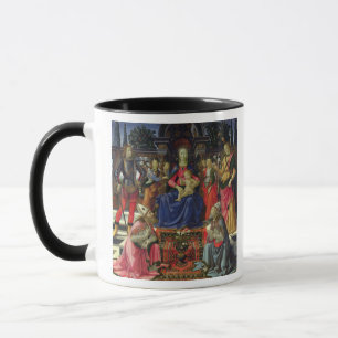 Tasse Madonna et enfant avec des solides solubles.